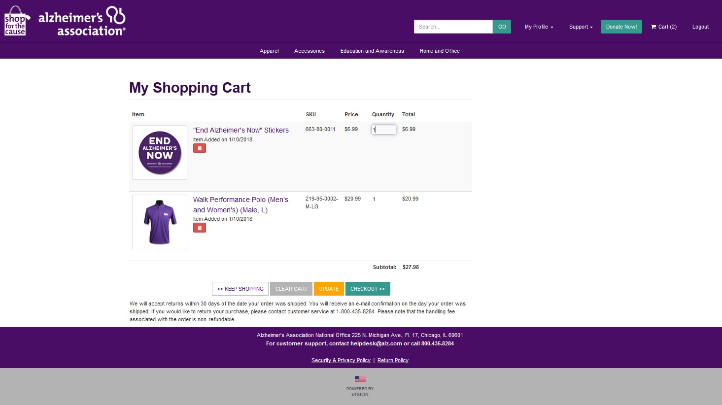 Shopping Cart