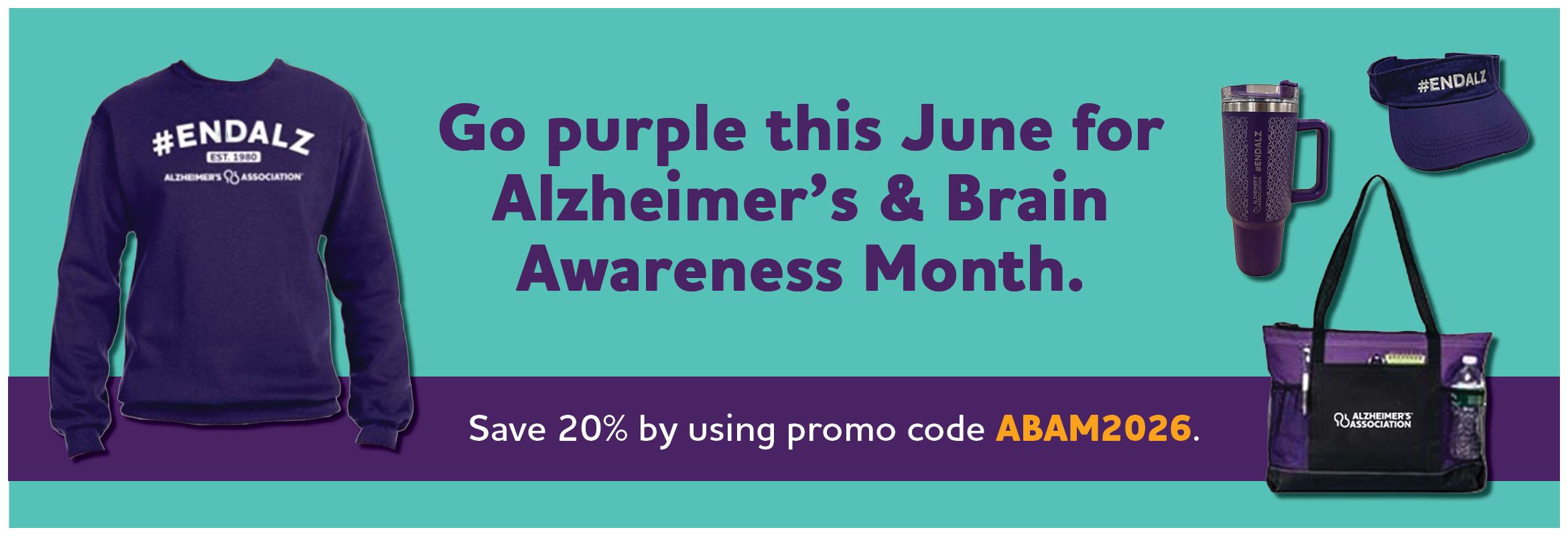 Go purple this June for Alzheimer's & Brain Awareness Month.