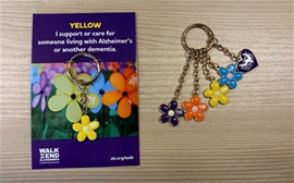 Walk Promise Garden Flower Bag Charm-Yellow