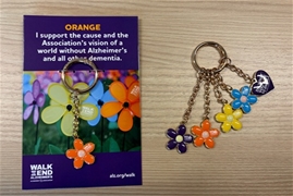 Promise Garden Flower Bag Charm - Orange