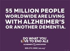Do What You Love to End ALZ Yard Signs