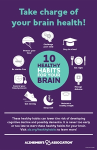 10 Healthy Habits Poster (English/Spanish)