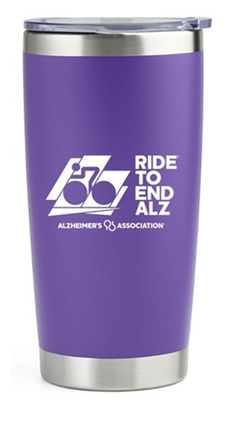 Ride to EndALZ Stainless Steel Tumbler