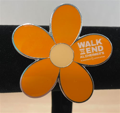 Promise Garden Flower Pin-Orange