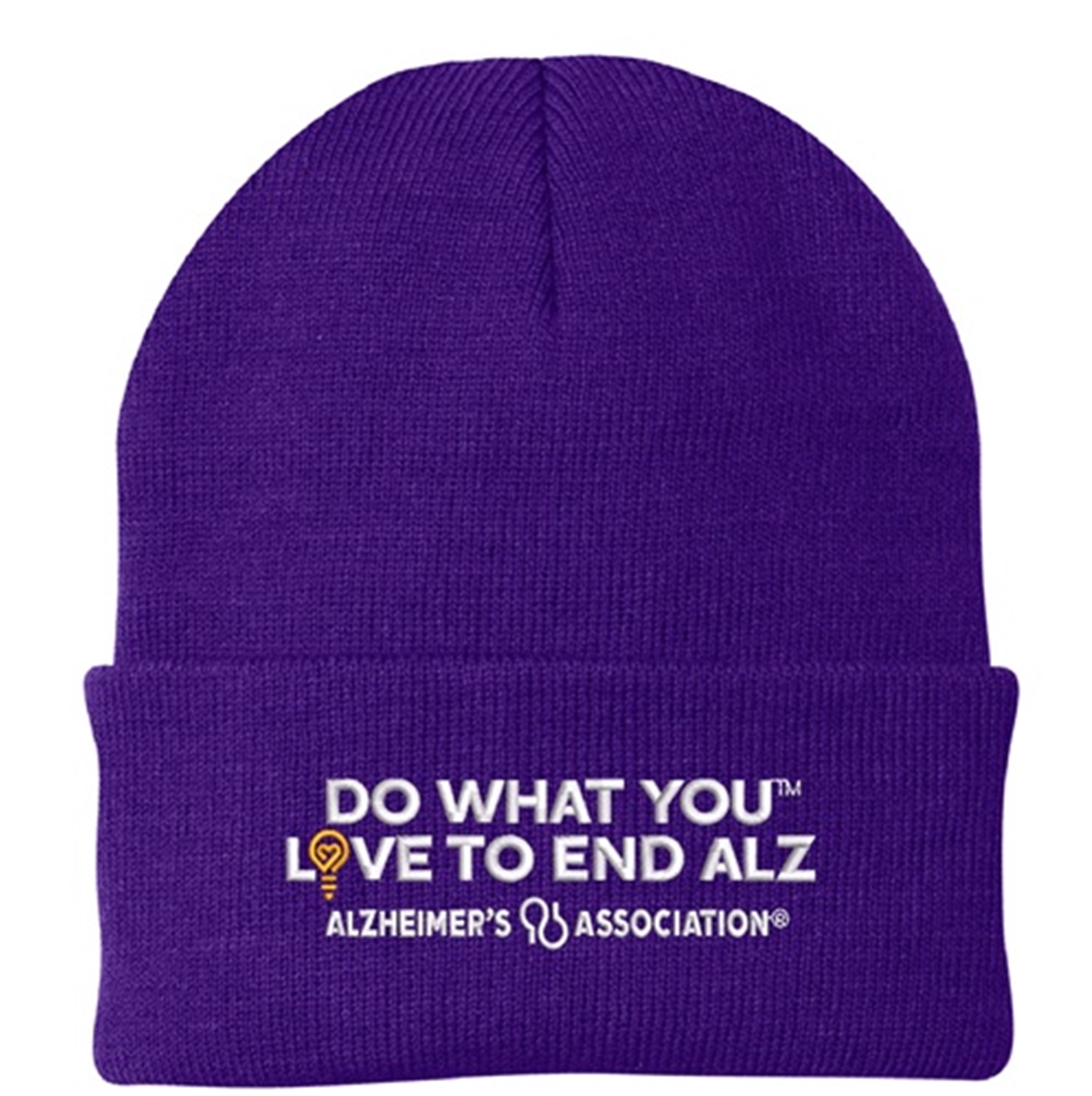 Do What You Love to End ALZ Knit Beanie