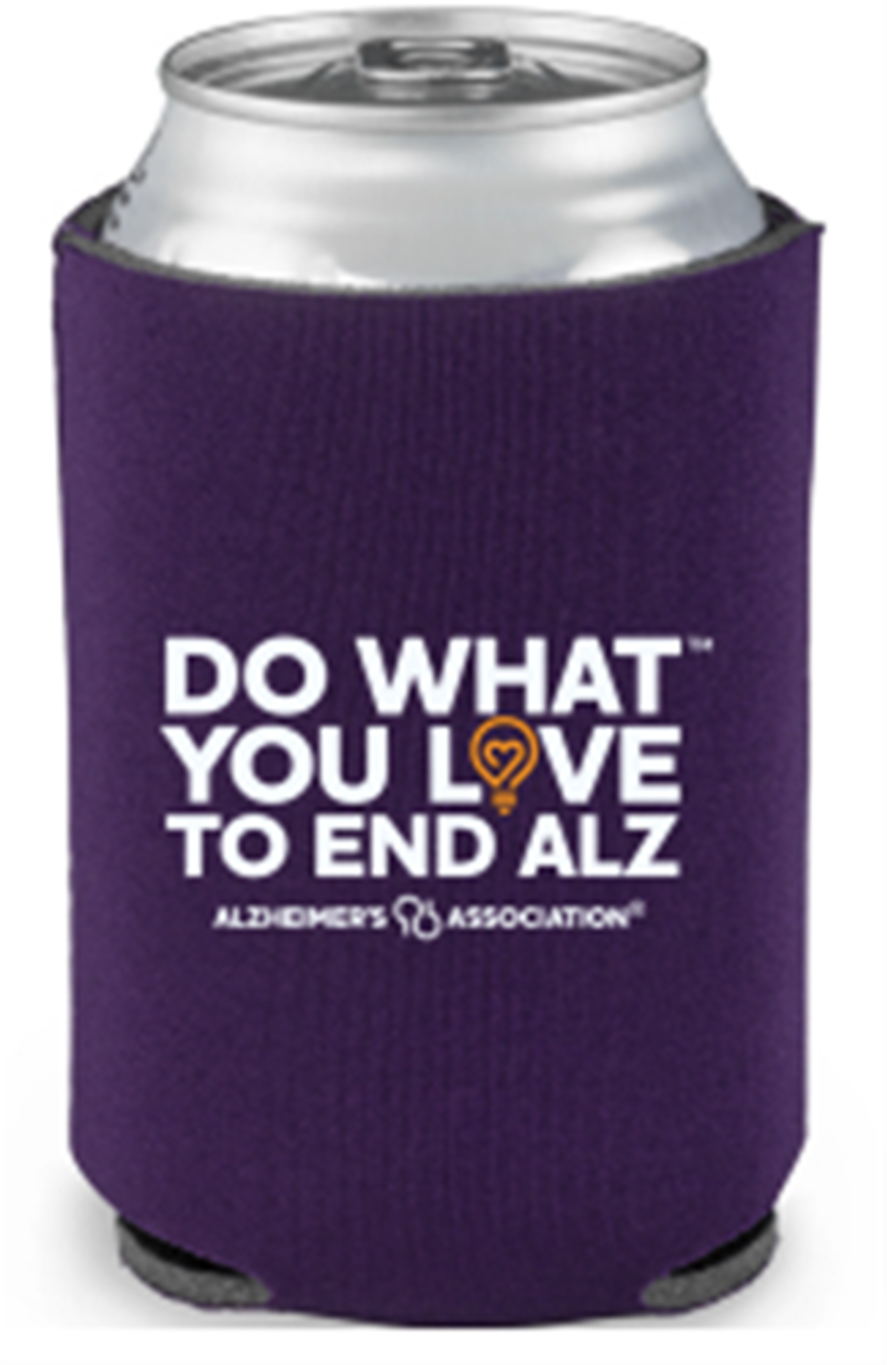 Do What You Love to End ALZ Can Koozie