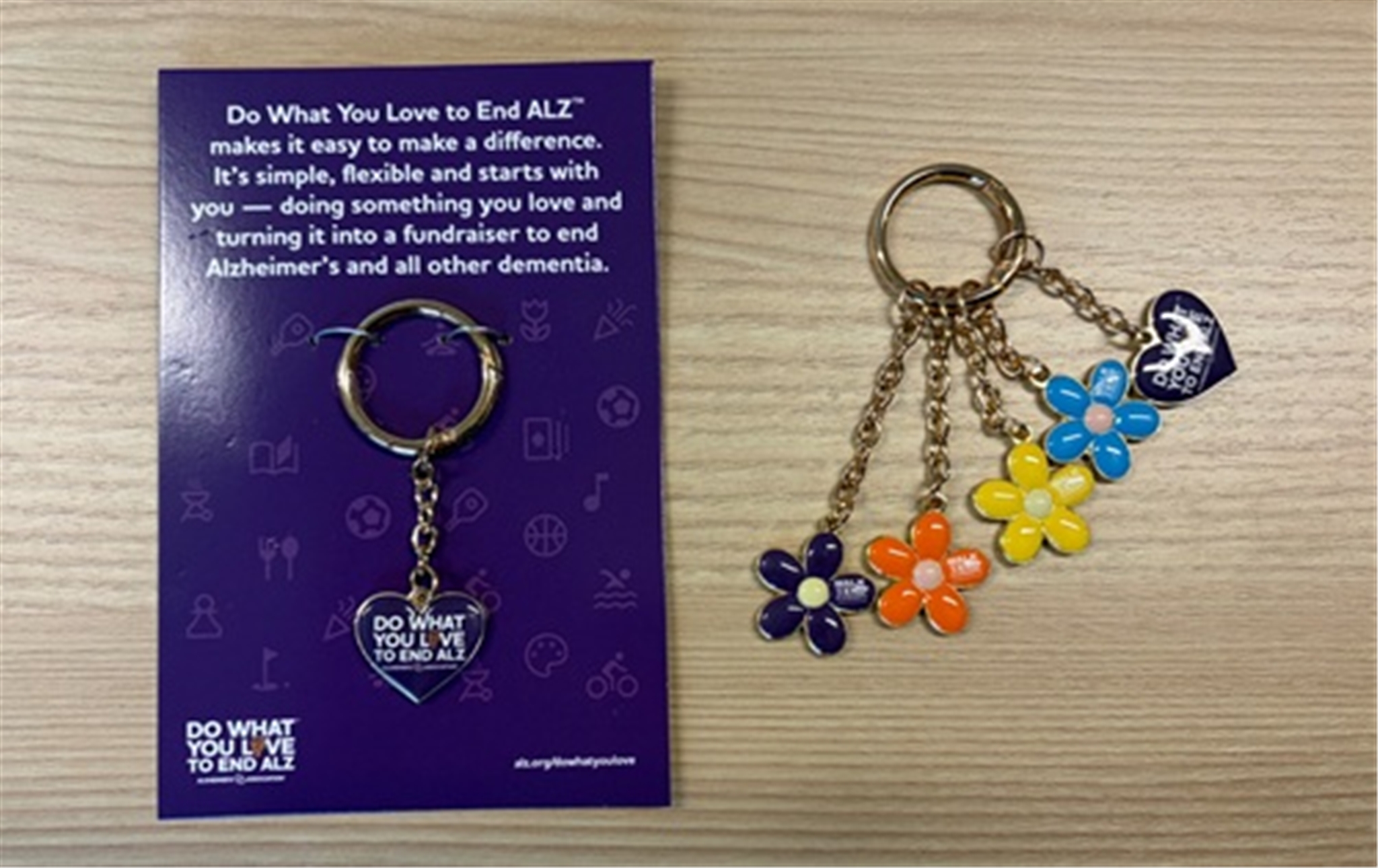Do What You Love to End ALZ Bag Charm