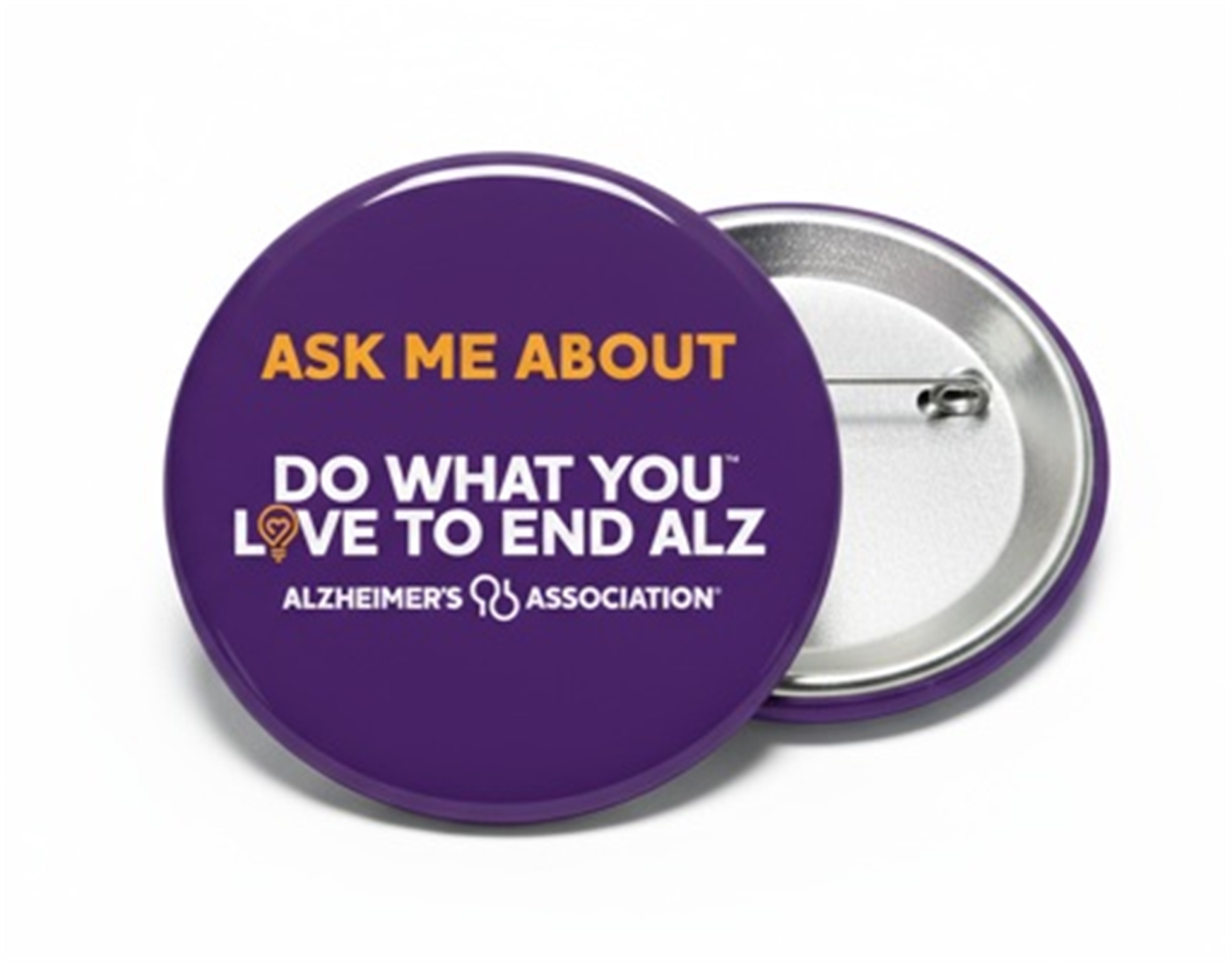 "Ask Me About Do What You Love to End ALZ" Button