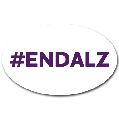 #ENDALZ Vinyl Oval Decal