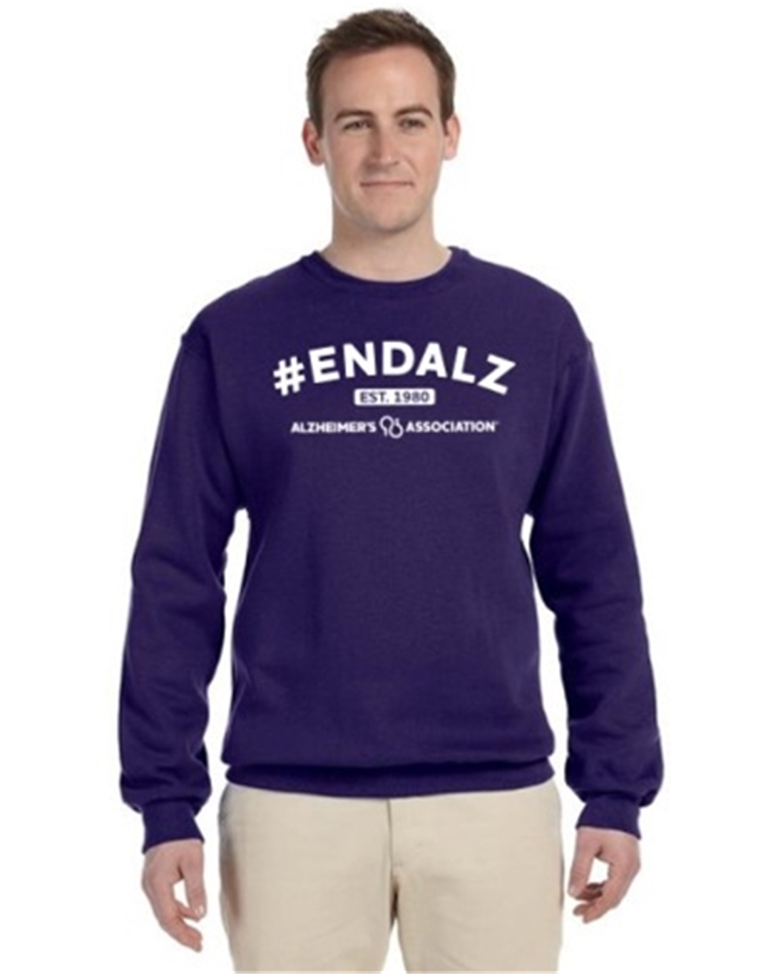 #ENDALZ University Style Sweatshirt-Purple