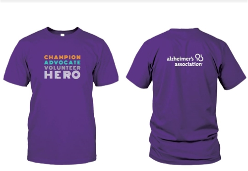"Champion, Advocate, Volunteer, Hero" T-shirt