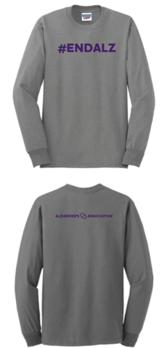 #ENDALZ Grey Long-Sleeved Shirt